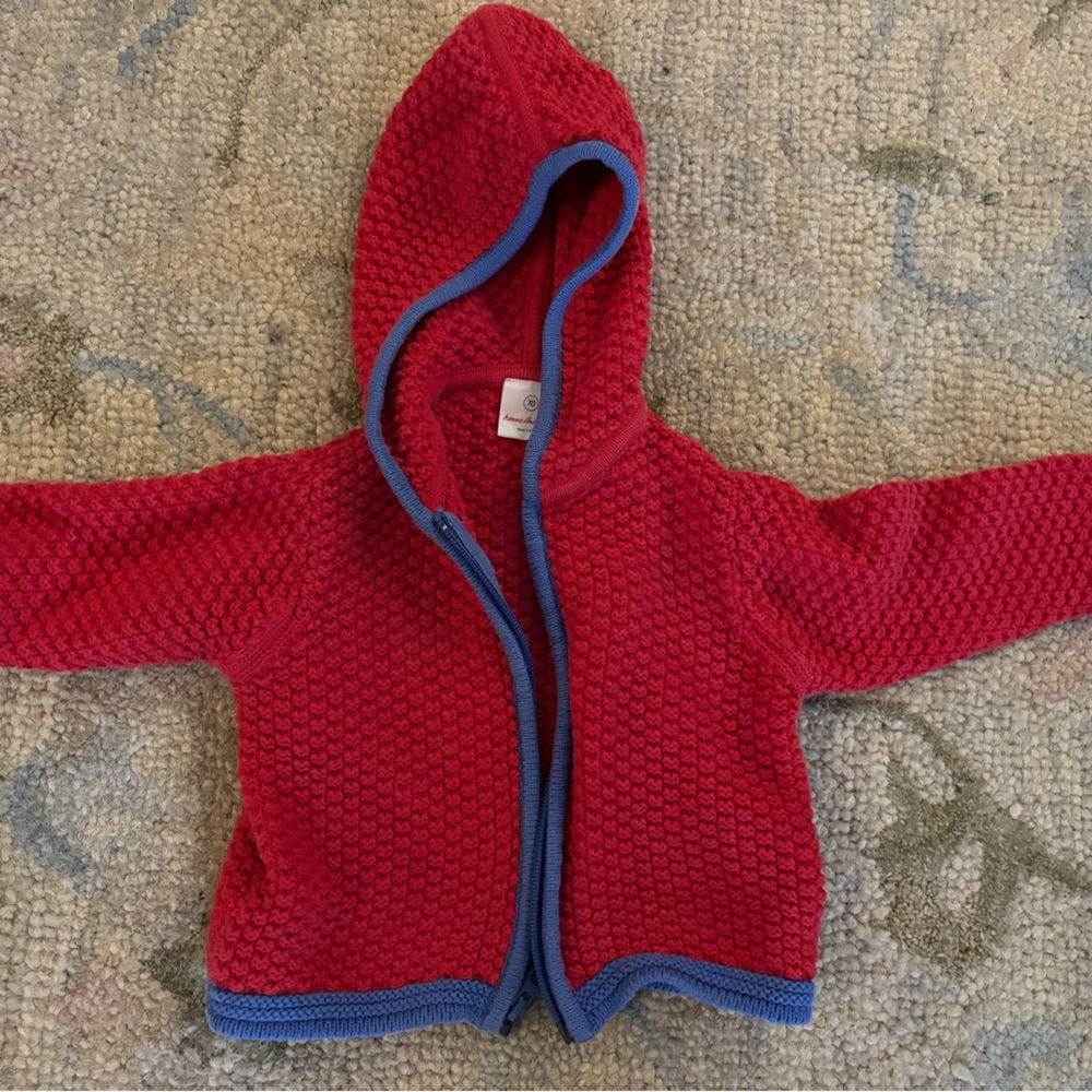 Hanna Andersson Red and Blue Kids Sweater